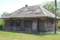 Frisco Railroad Depot in Clayton Oklahoma